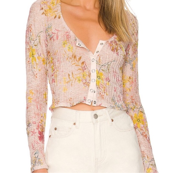 Free People Tops - Free People Angelina Lace Floral Top